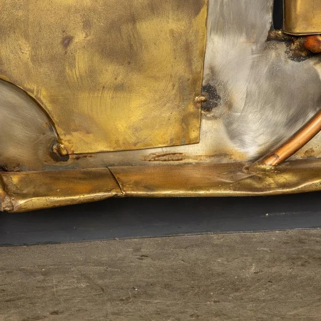 20th Century Italian Mix Metal Wall Art Car, 1970s For Sale - Image 6 of 13