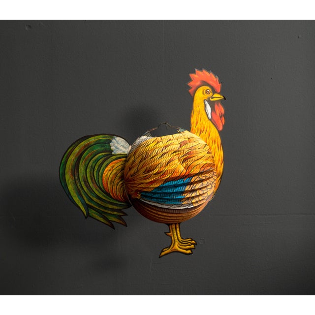 Paper Rooster Lantern, West Germany, 1960s For Sale - Image 13 of 14