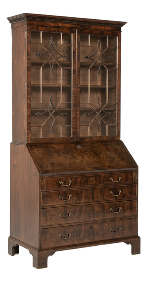 Antique English Mahogany Secretaire, 1700s