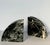 1970s Modernist Demi-Lune Black Marble Stone Bookends - A Set For Sale - Image 9 of 11
