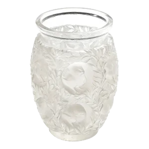 Mid-Century Modernist Crystal Bagatelle Vase Signed Lalique