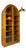 Round Arched Teak Display Case with Lighting from Dyrlund For Sale