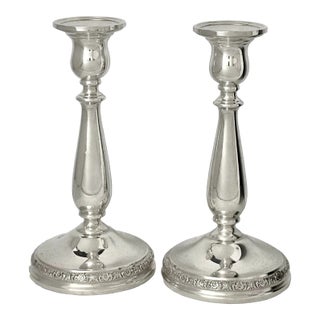 Mid 20th Century Sterling Silver i.s. Prelude Vintage Candlesticks - a Pair For Sale