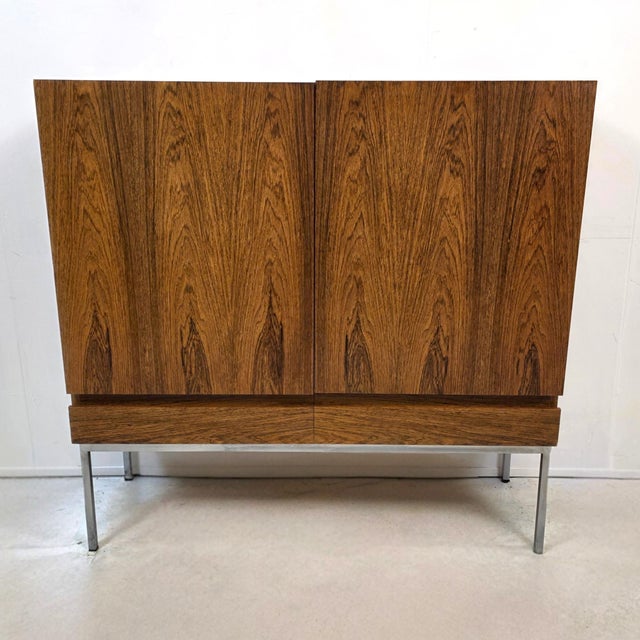 Behr Mid-Century B60 Highboard in Rosewood and Chrome by Dieter Waeckerlin for Behr, 1970s For Sale - Image 4 of 9