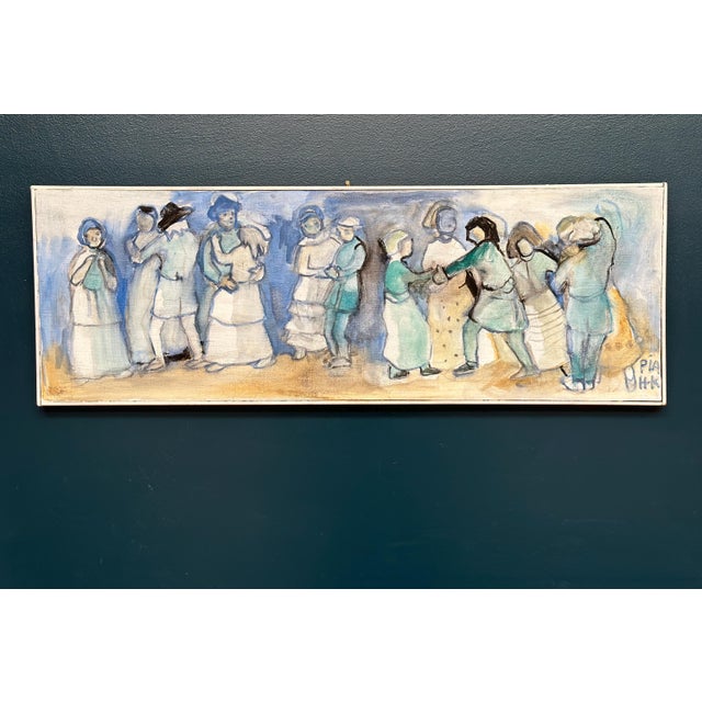 Pia H. Campbell, Dans Dans, 1986, Oil on Canvas, Framed For Sale - Image 16 of 16