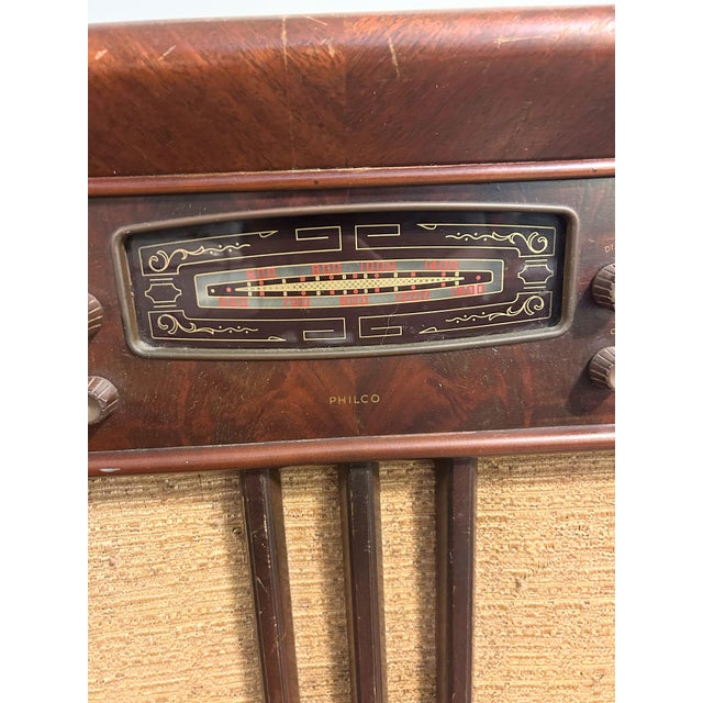 Vintage Philco 48-485 Tube Floor Radio Broadcast Receiver 6 Tube 1948. Amazing piece. Measures 28.5” W x 14.25” D x 33.5”...