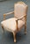 Vintage French Louis XV Cerused Wood Bergere Chair For Sale - Image 4 of 11