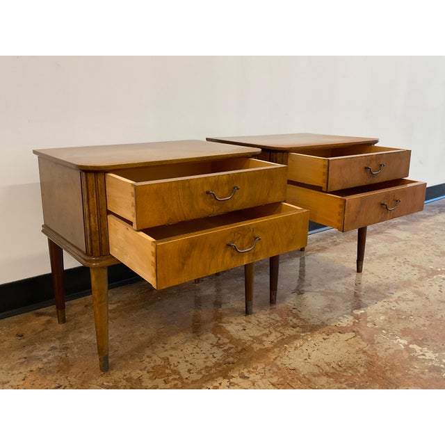 Pair of Vintage Scandinavian Nightstands For Sale - Image 12 of 13