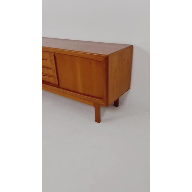 Danish teak sideboard by h.p hansen, 1960s designer hp hansen danish design dimension: 50d x 200w x 75h cm it is in good...