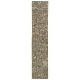 Contemporary Handwoven Wool Runner by Doris Leslie Blau For Sale