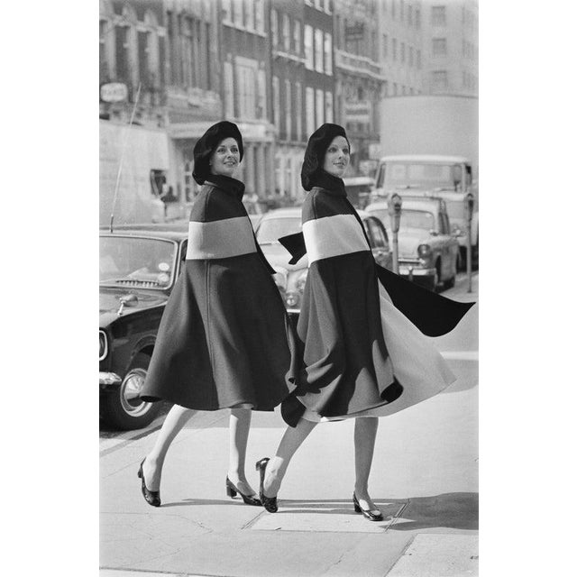 Cape Caper Two models in capes and caps from the Christian Dior London Autumn Collection, London, UK, 7th September 1971....