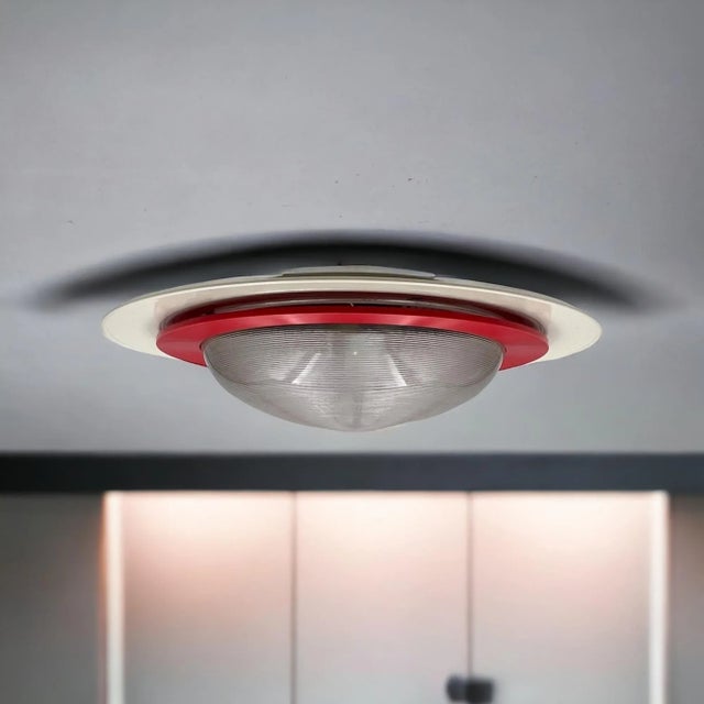 Sat 50 Flush Mount by Gigante Boccato and Zambusi for Luci Milano, 1980s For Sale - Image 10 of 11