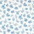 Harlequin Woodland Floral Fabric in Lapis/Amethyst/Pearl For Sale