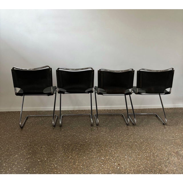 1960s Biscia Dining Chairs by Pascal Mourgue for Steiner, France, 1960s, Set of 4 For Sale - Image 5 of 11