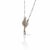 Early 20th Century Antique Art Nouveau Platinum Pendant Necklace - 0.4ct Pear Cut Diamond Drop - For Sale - Image 5 of 6