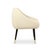 Contemporary Niemeyer Dining Chair in Dark Oak with Brass and White Bouclé from Insidherland For Sale - Image 3 of 5