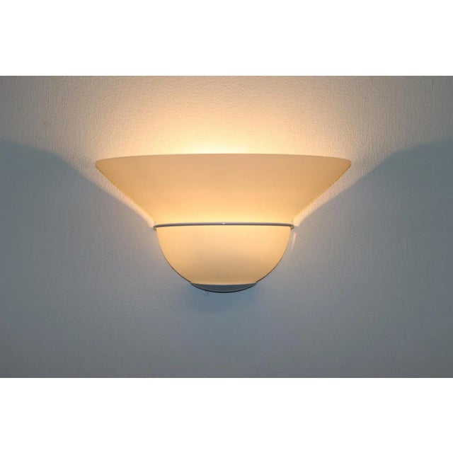 Metal Piuluce Modern Murano Wall Lamp White Glass For Sale - Image 7 of 7