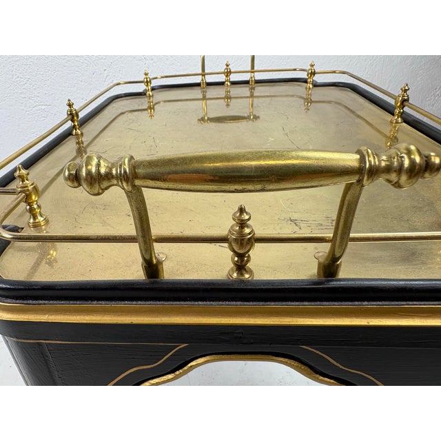 1990s Hand Painted Gallery Tray Side Table After Maitland Smith For Sale - Image 5 of 11