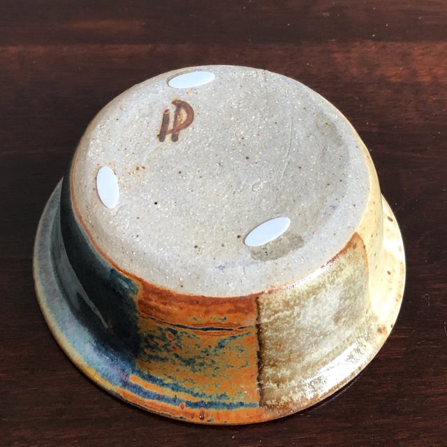 Small Mid-Century Modern Style Studio Pottery Bowl For Sale - Image 10 of 12
