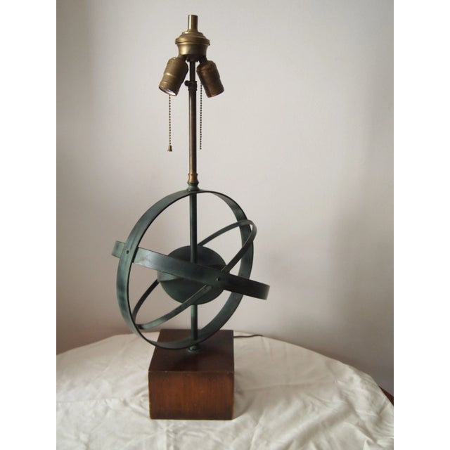 1950s Mid-Century Armillary Lamp For Sale - Image 5 of 6