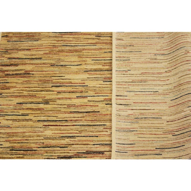 Beige Shabby Chic Gabbeh Beige/Rust Wool Rug - 3'10'' X 5'9'' For Sale - Image 8 of 10