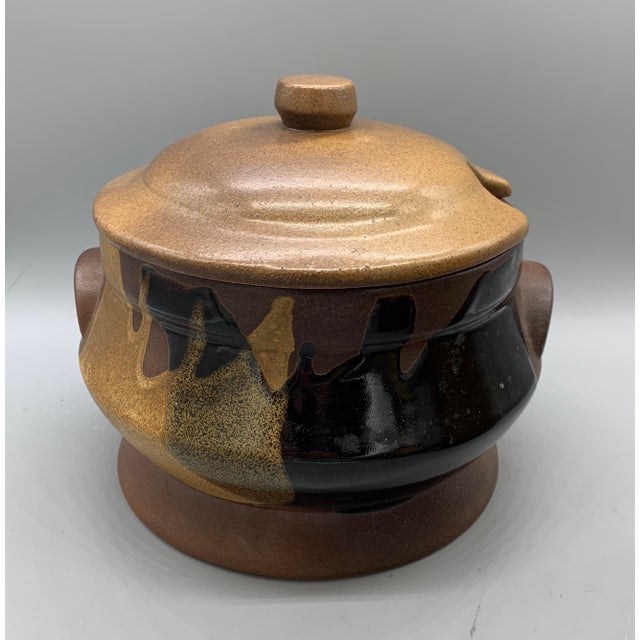 Pottery Craft S Plaid Stoneware Soup Tureen And Kitchen Canisters