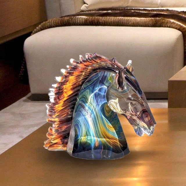 Handmade Sinuous Horse Head from YourMurano For Sale - Image 4 of 7