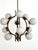 Mid-Century Italian Brass and Opaline Glass Chandelier from Stilnovo, 1950s For Sale - Image 18 of 18