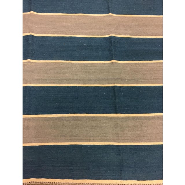 Contemporary Hand Woven Turkish Kilim Rug - 9'10 X 13'4 For Sale - Image 4 of 6