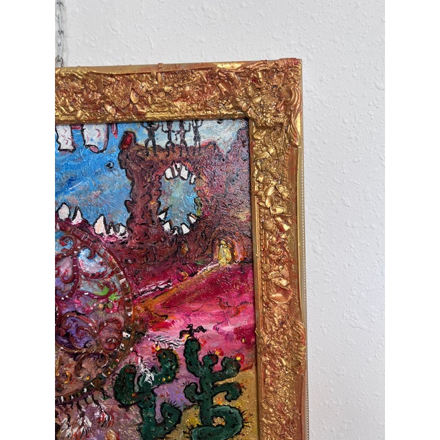 Textile Original Painting on Canvas , Titled "Arizona Adventures " by Serg Graff, Coa For Sale - Image 7 of 9