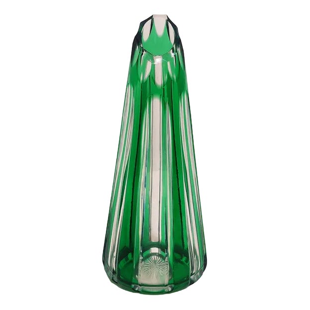 Bohemian Crystal Vase, Czech Republic, 1980s For Sale