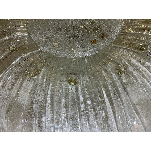 Snow Fairy Murano Glass Ceiling Light, 1980s For Sale - Image 13 of 18