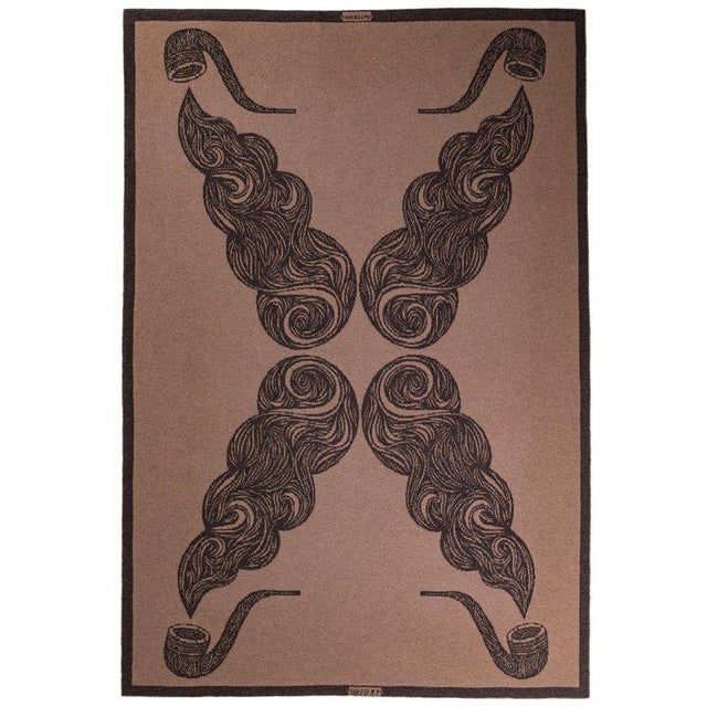 Puff Puff Yak Blanket, 51' X 71' For Sale - Image 4 of 4