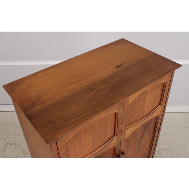 Lane Walnut Mid Century Modern Gentlemens Chest Armoire For Sale - Image 12 of 18