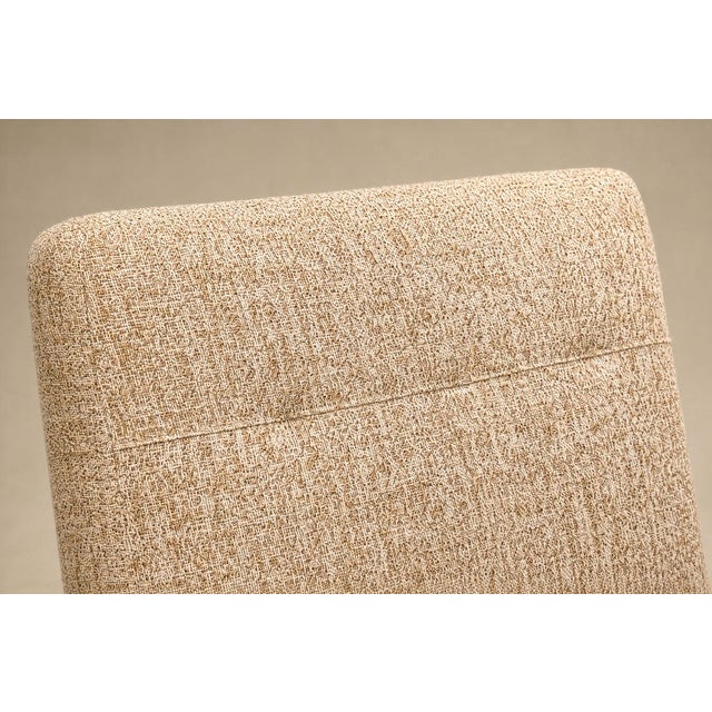 Pair of “L” Lounge Chairs in Caviúna & Textured Bouclé by Joaquim Tenreiro, 1958 For Sale - Image 15 of 18
