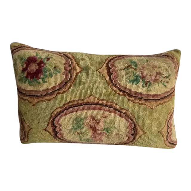 1856 English Needlework Pillow For Sale