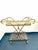 Gold Vintage Hollywood Regency Gilt Metal & Glass Two-Tier Bar Cart or Tea Trolley For Sale - Image 8 of 12