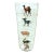 Art Deco Novelty Cocktail Glass With Hand Painted Animal Measurements, c.1930 For Sale