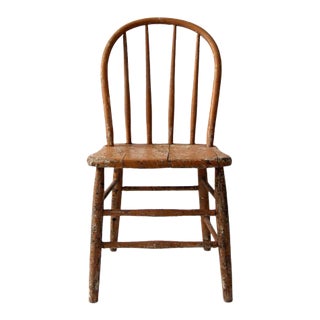 Late 19th Century Primitive Farmhouse Chair For Sale