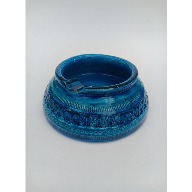 1960s Rimini Blue Ceramic Ashtray by Aldo Londi for Bitossi, 1960s For Sale - Image 5 of 5