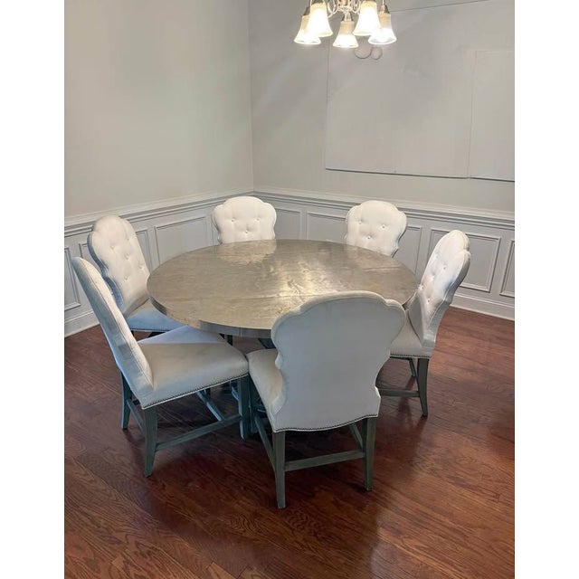 Rustic Elevate Your Dining Experience With This Exquisite Set of Alden Parke Collection by Lillian August 1990s For Sale - Image 3 of 5