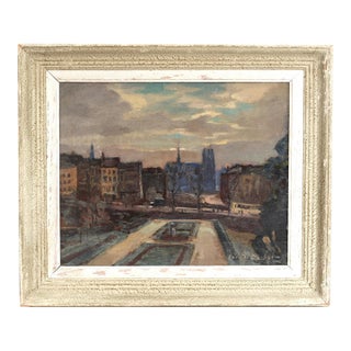 Luc De Decker Painting, Botanical Gardens For Sale