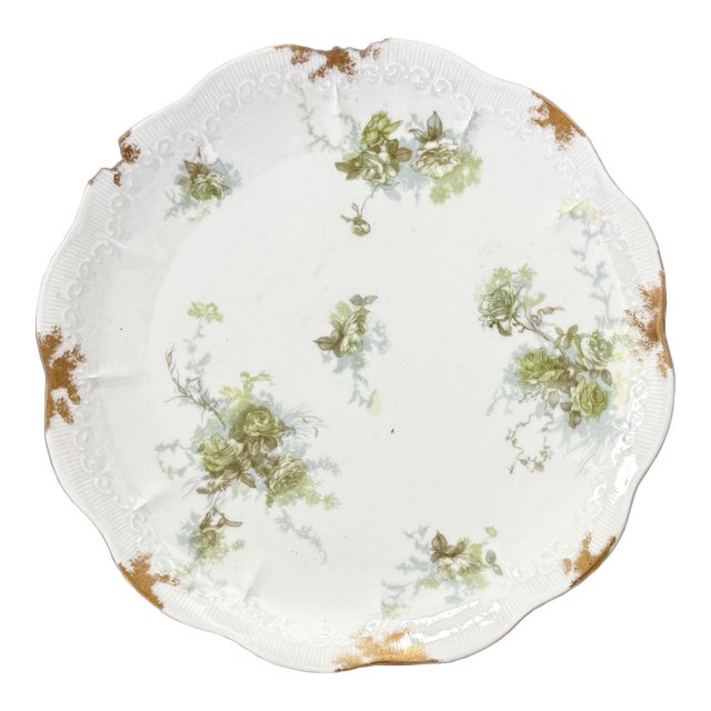 Antique Limoges Jean Pouyat Plate Circa Early 1900s For Sale