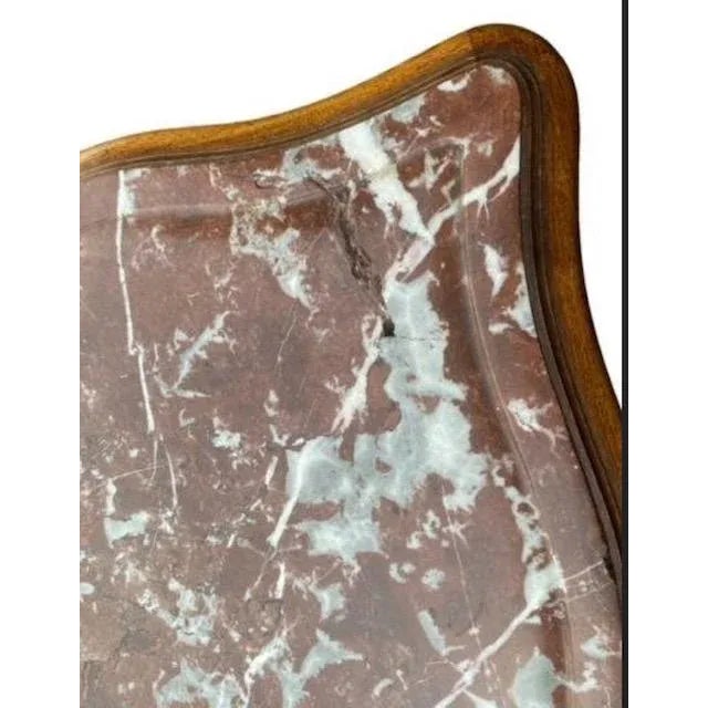 Late 19th Century Late 19th Century Louis Style Side Table With Marble Top For Sale - Image 5 of 6