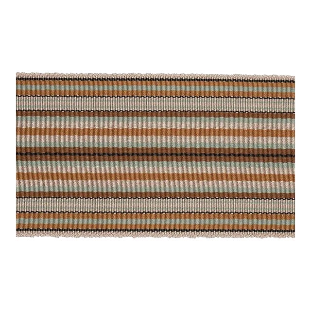 Sample - Schumacher X Neisha Crosland Topaki Stripe Tape in Mustard For Sale