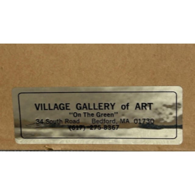 Arthur Fox 1977 New England Coastal Watercolor, Framed For Sale In Greensboro - Image 6 of 7
