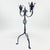 Hand Forged Iron Candelabra 25″ (63cm) Antique Copper Finish 2-Arm Royal Fleur-de-Lis Mantel Centerpiece For Sale - Image 6 of 6