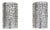 Vintage Aluminum Wall Lights, 1990s, Set of 2 For Sale