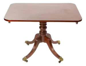 English George III Inlay Mahogany Wood Breakfast Tilt Top Table