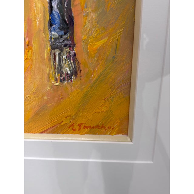 Circa 2011 Albert E. Smith Custom Framed Abstract Painting For Sale - Image 12 of 12